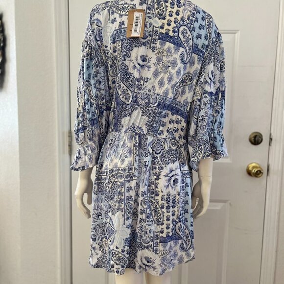 Romantic Gypsy Plus-Size Embroidered BoHo Bohemian Hippie Peasant Tunic Sz 4x - Picture 7 of 11